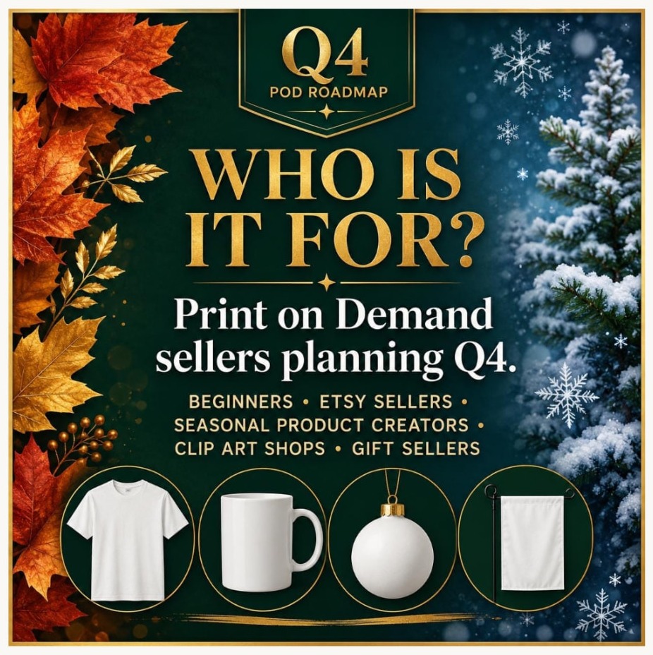 Who is it for? Print on Demand sellers planning Q4